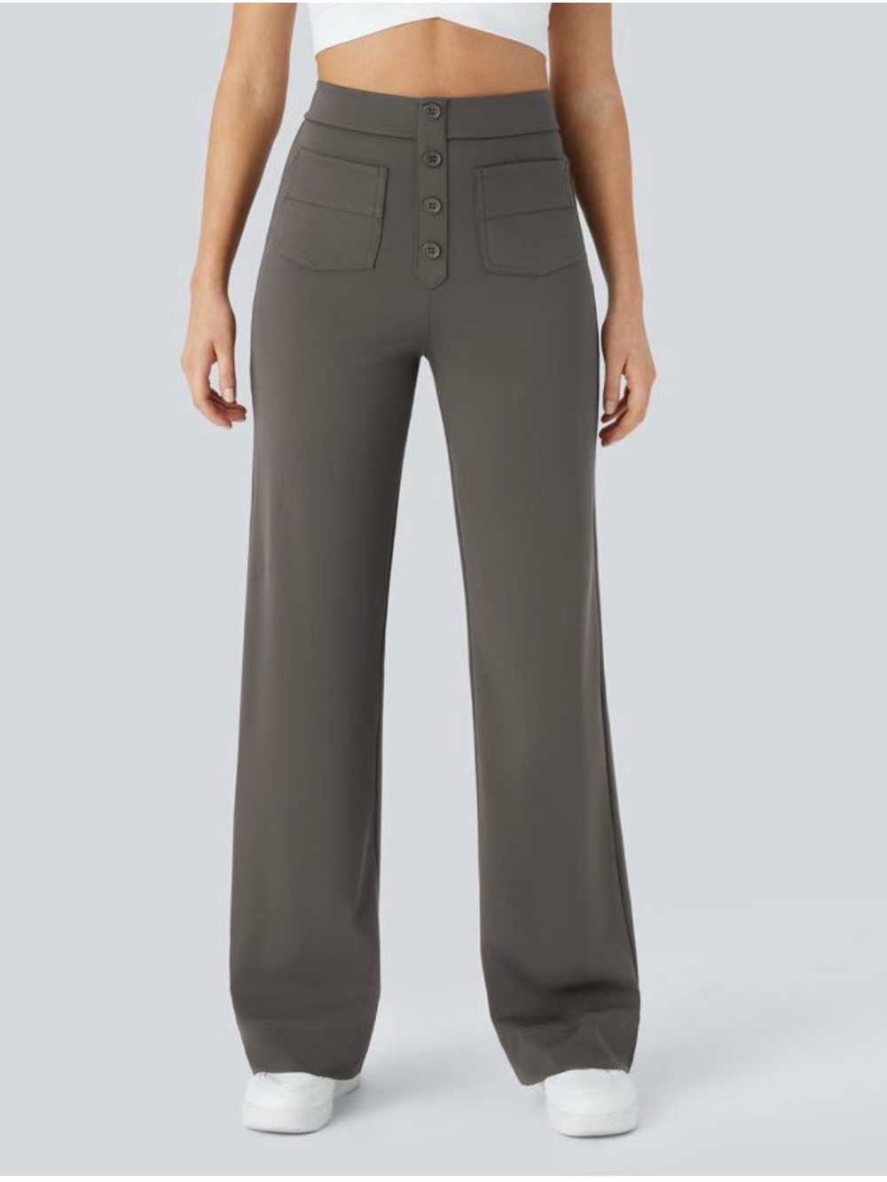HALARA DayStretch High Waisted Sailor Pockets Wide Leg Pants Pull On Gorpcore